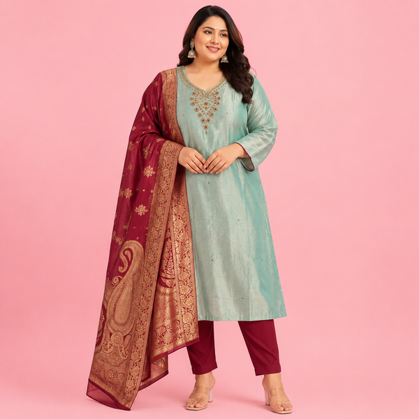 Plus Size Festive Salwar Set