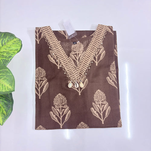 Premium Flex Cotton Straight Cut Kurti
