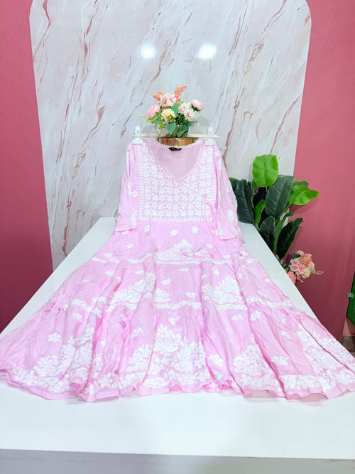 Premium Mul Cotton Angrakha Umbrella Kurti