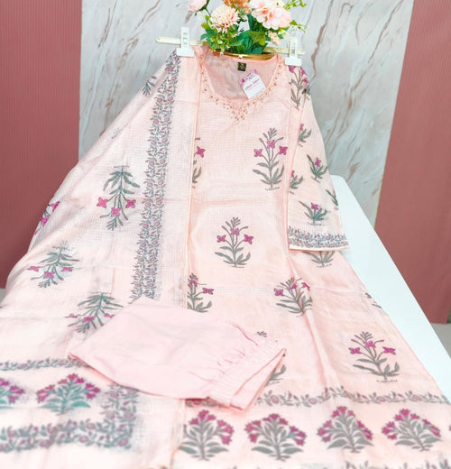 Premium Soft kotta Cotton Straight Kurti Set