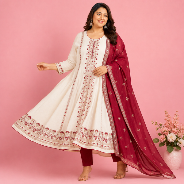 Plus Size Umbrella Kurti Set