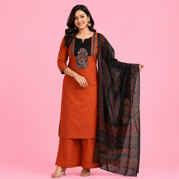 Premium Cotton Kurti Set