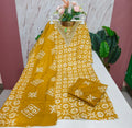 Blended Cotton Kurti with Pant & Dupatta Set