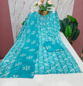 Blended Cotton Kurti with Pant & Dupatta Set