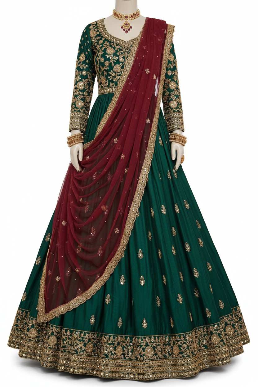 Anarkali with Dupatta