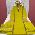 Cambric Cotton A-Line Kurti Set