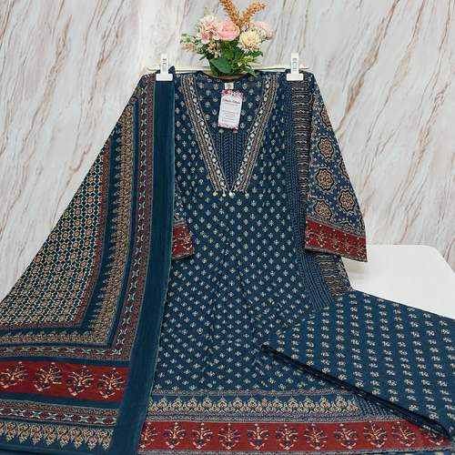 Premium 60s Cotton A-Line Kurti Set