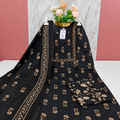 Premium Black 60s Cotton Straight Kurti Set