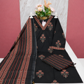Premium Black Color 60s Cotton Straight Kurti Set
