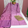 Premium Raw Silk 3-Piece Kurti Set