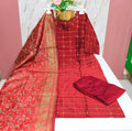 Premium Raw Silk 3-Piece Kurti Set
