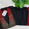 ✨ Premium Black  60's Cotton A-Line Kurti Set ✨