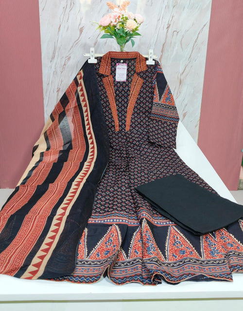 Premium 60s Count Cotton Anarkali Set