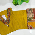 Premium Mustard Yellow 60s Cotton 3-Piece Kurti Set