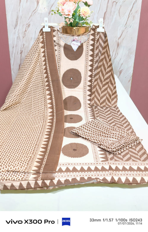 Slab Cotton 3-Piece Kurti Set