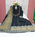 Premium 60s Cotton Anarkali 3-Piece Set