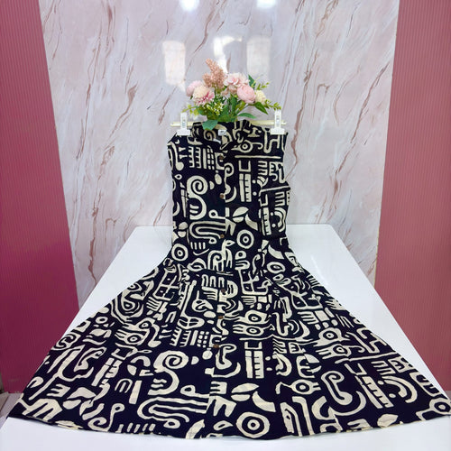 Chinese Sleeveless A-Line Cotton Kurti