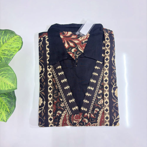 Premium 60s Count Cotton A-Line Kurti