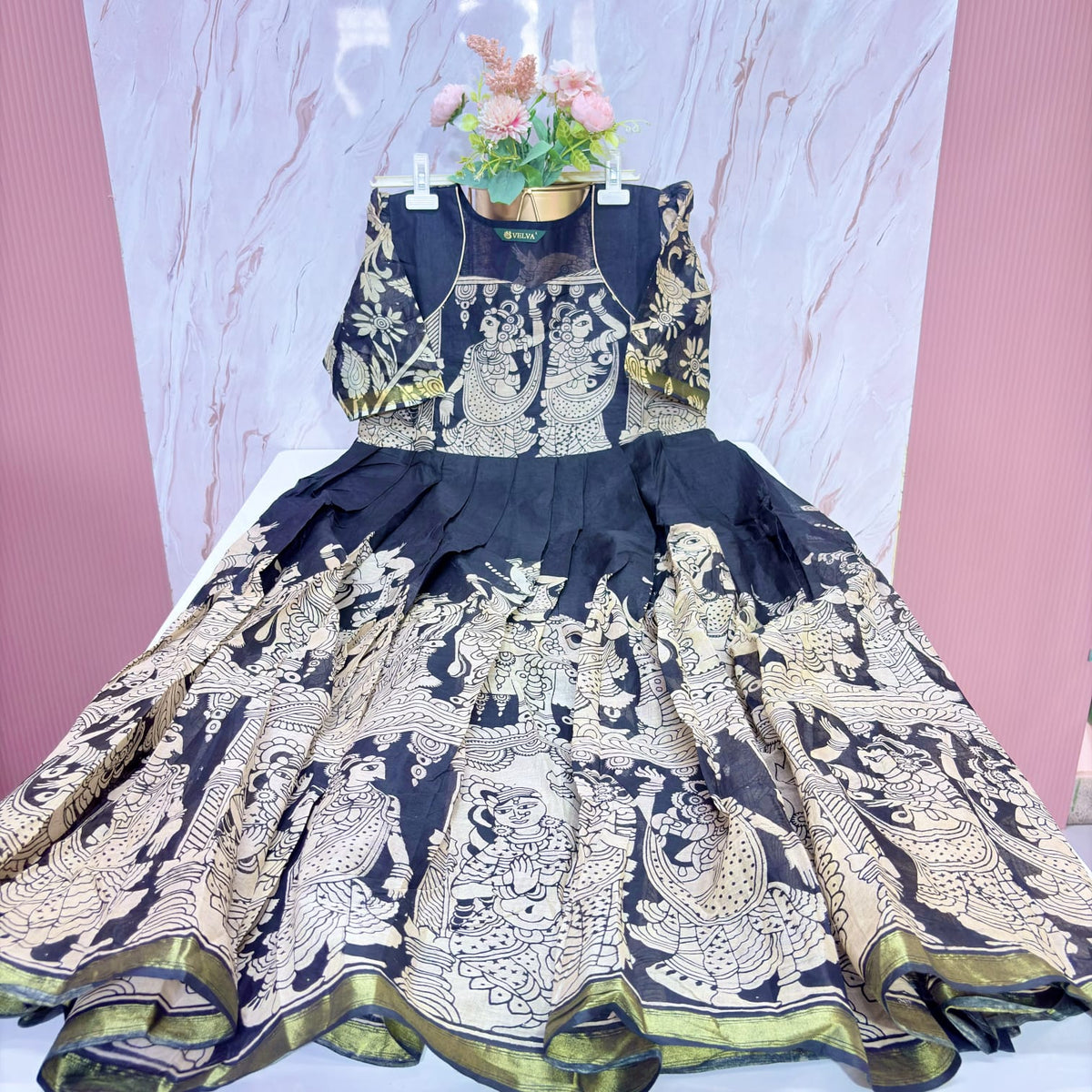 Premium Kalamkari Umbrella Dress
