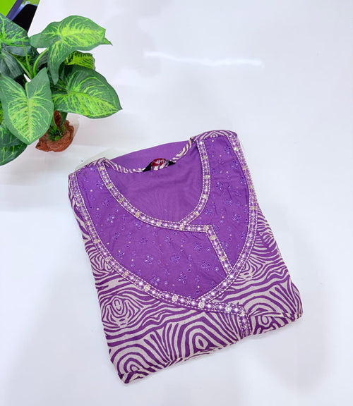 Single Umbrella Mull Cotton Kurti