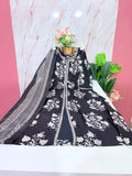 Black Rayon Umbrella Kurti Set