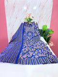 Royal Blue Rayon Single Umbrella Kurti Set