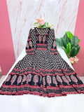 Black Traditional Single Umbrella Kurti