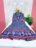 Rayon Single Umbrella Kurti – Navy Blue