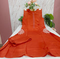 Vatican Fabric A-Line Co ord Set with Embroidery