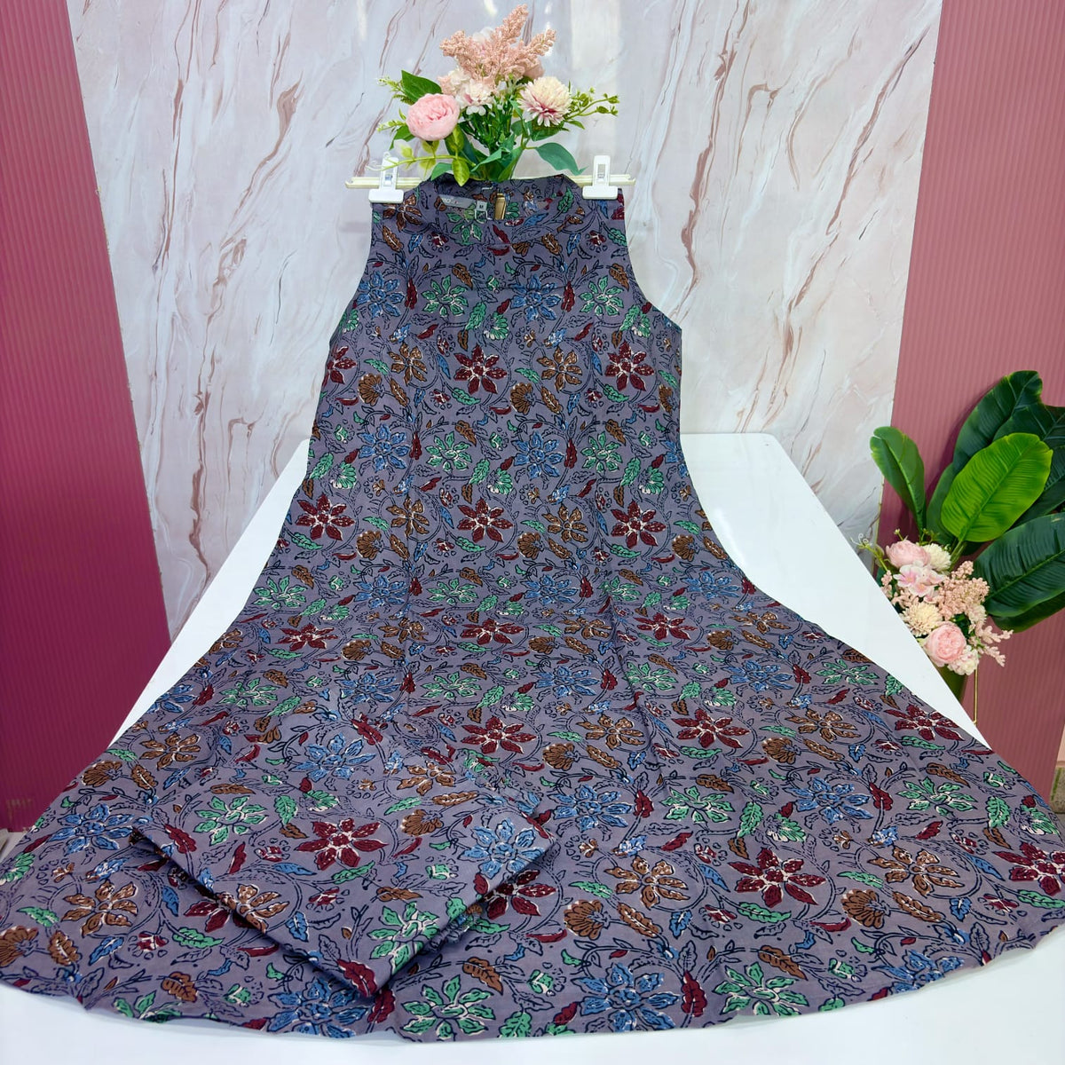 Sixties Count Cotton Floral Plazo Set