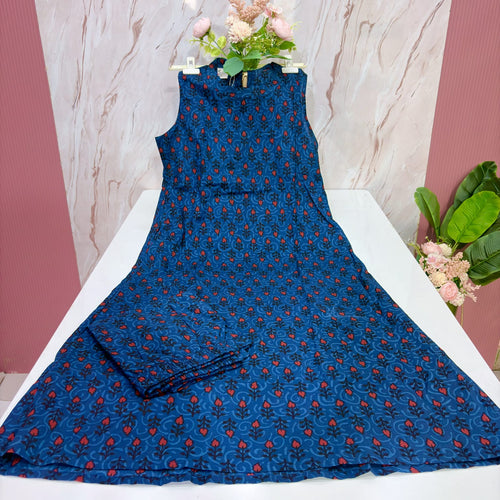 Sixties Count Cotton Floral Plazo Set