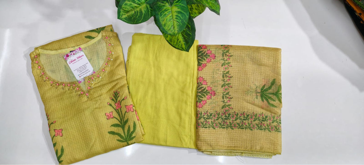Premium Soft Cotta Cotton Straight Kurti Set