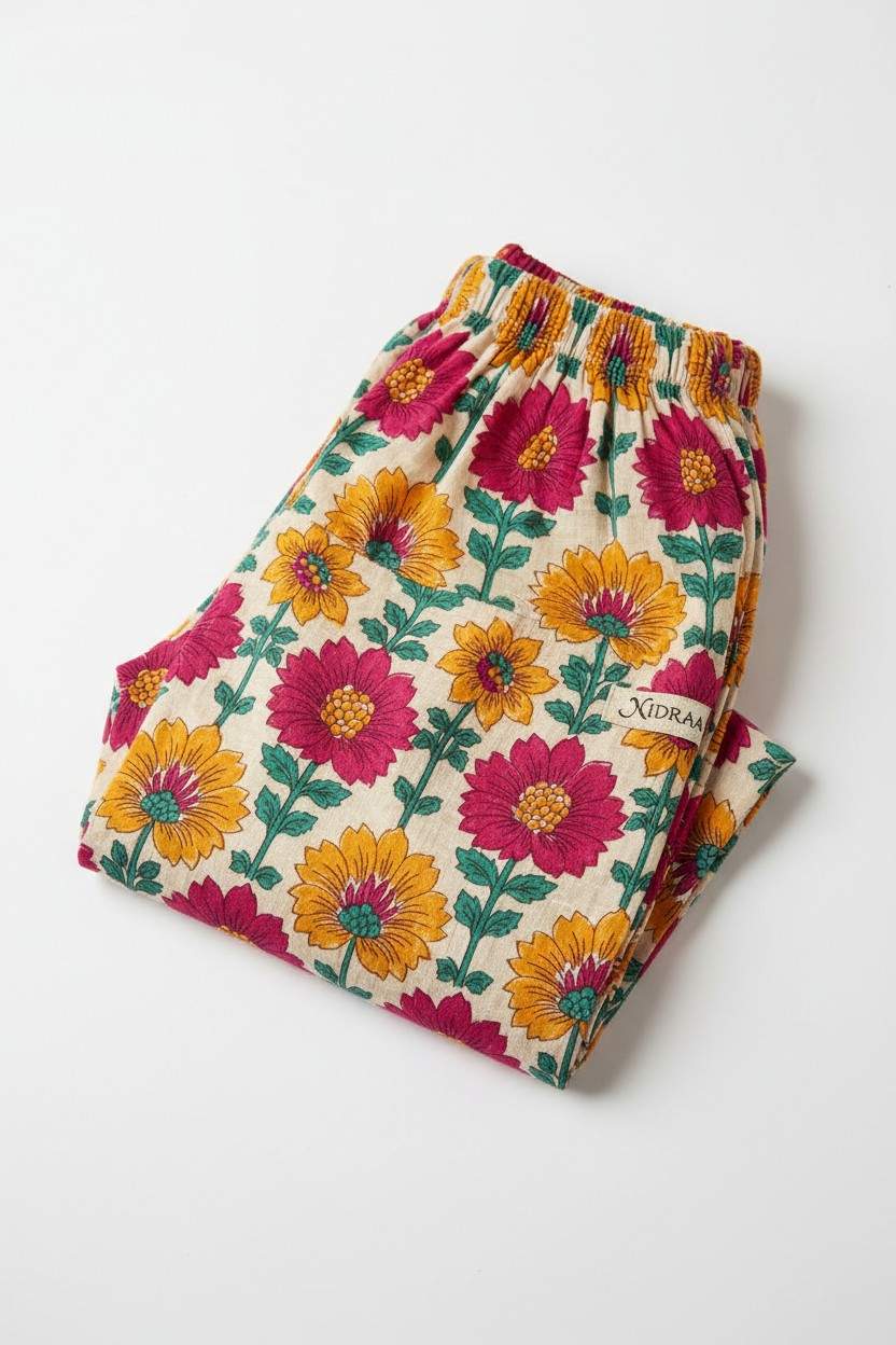 Women's Cotton Night Pant – Printed