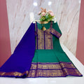 Kanchi Cotton Straight Cut Top with Georgette Dupatta