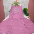 Vatican Fabric A-Line Co ord Set with Embroidery